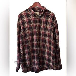 Bass Shop Striped Plaid Shirt